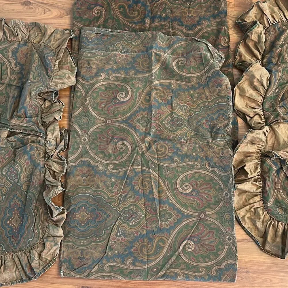 Vintage Ralph, Lauren round Paisley instead of five pillowcase, sham standard an